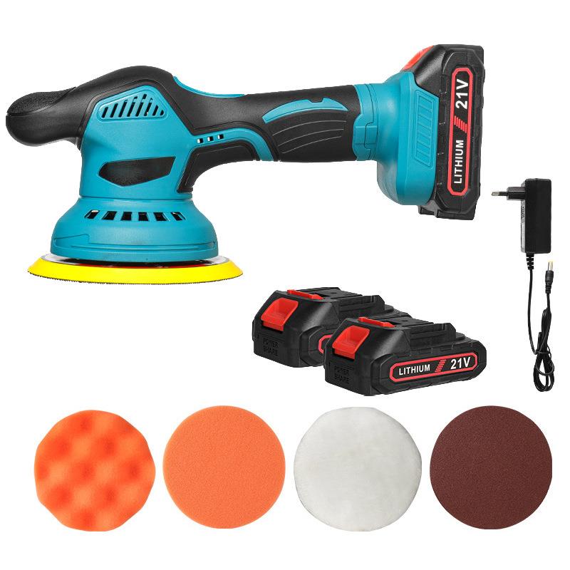 无刷汽车抛光机6档可调抛光机适用清洁金属涂蜡木材砂光铁锈4pc片