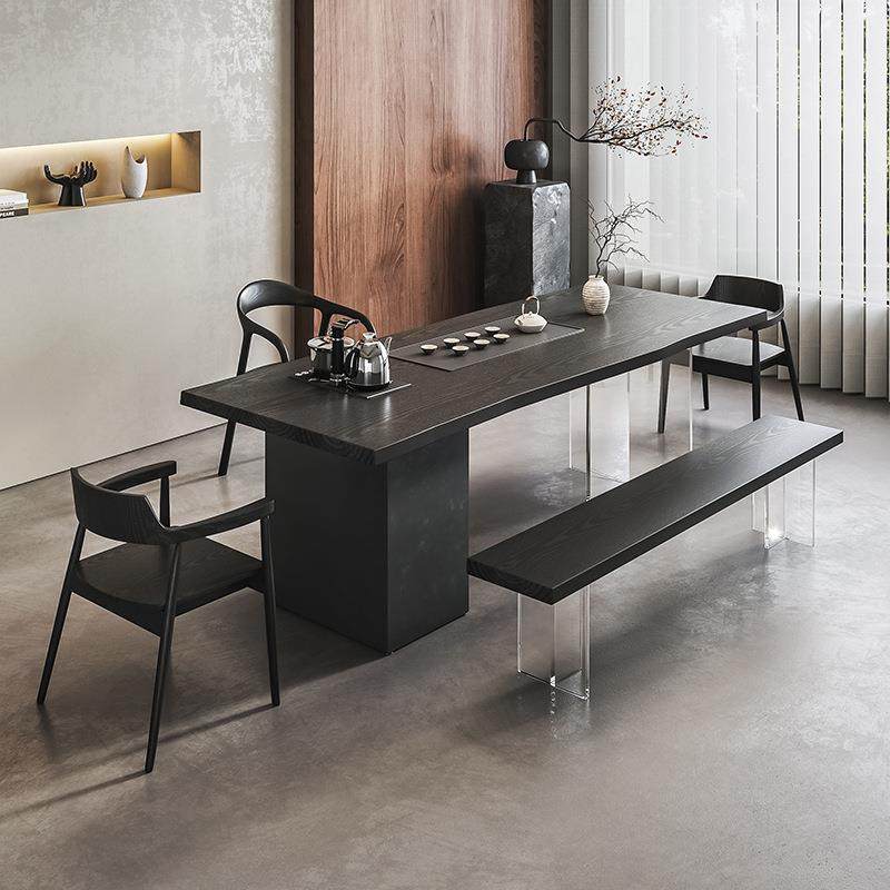 实木大板碳化黑茶桌椅组合新中式茶盘茶台一体简约亚克力客厅茶几,农机/农具/农膜,其它农用工具,淘宝优惠券,粉丝福利购,淘宝优惠卷