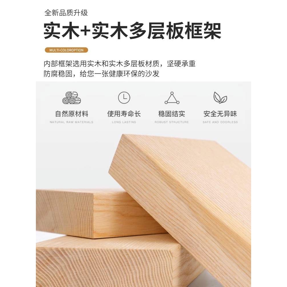 布艺沙发现代简约式小户型客厅可折叠整装沙发床两用经济型出租屋