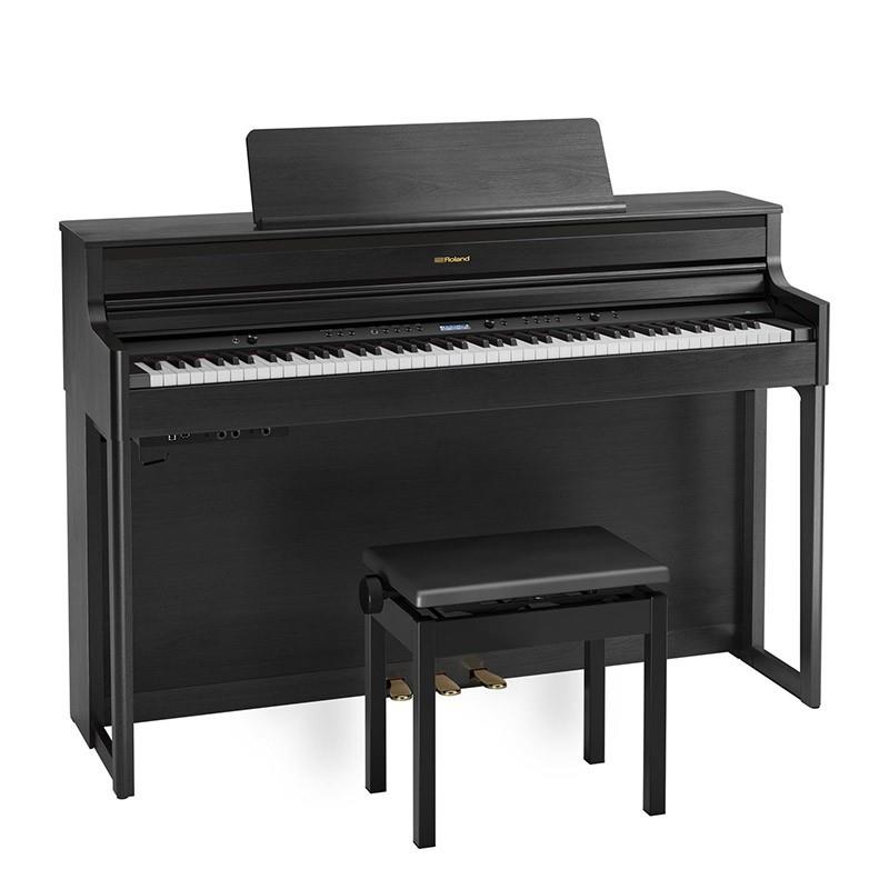 罗兰（Roland）电钢琴HP704立式电钢琴88键重锤数码钢琴HP704-C