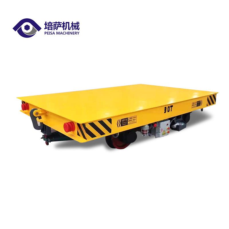 蓄电池轨道运输车车间轨道穿梭车智能平板车自动搬运设备工具