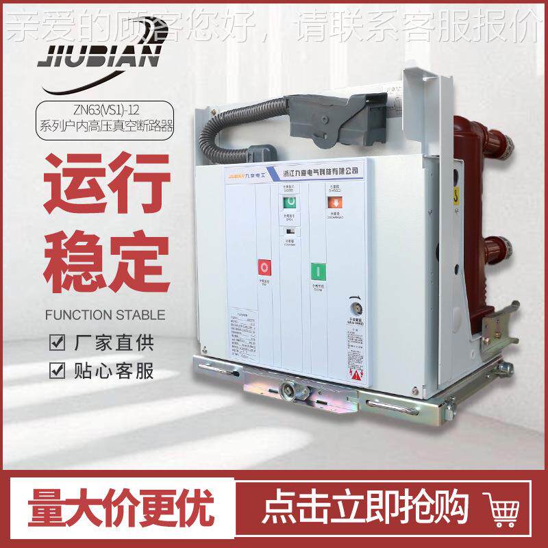 ZN63(VS1)-12系列户内高压真空断路器 固定式10KV断路器开关