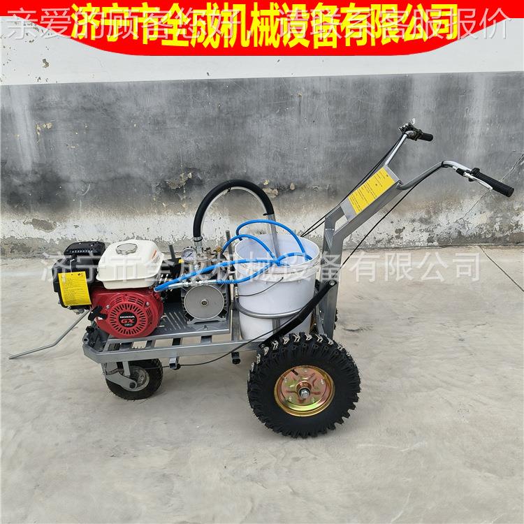 推机道路划线 汽971油停车场式油漆画线机 景区车位标手线机价格