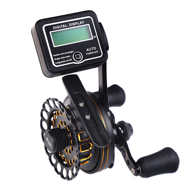 桃源VK60夜光数显轮计数轮微铅轮筏钓轮筏竿轮阀杆轮微铅竿轮渔轮