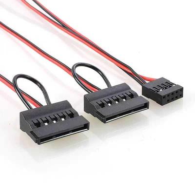 主板USB插针9针转SSD固态2.5 3.5寸笔记本SATA硬盘电源供电转接线