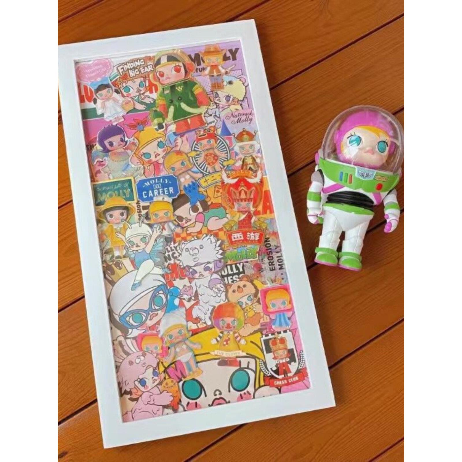 实木毕业相框20X50 ×60X80X100星星支撑手旗展示书画裱架