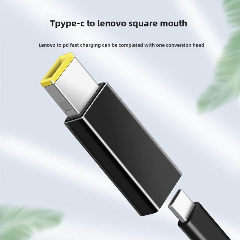 100W笔记本充电适配器类型到Dc圆形端口方形端口Pd诱饵线快速充电