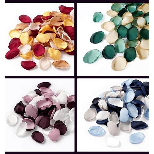 仿真玫瑰假花瓣暗3色萝莉生日装饰情人节手撒浪漫表白求婚礼布