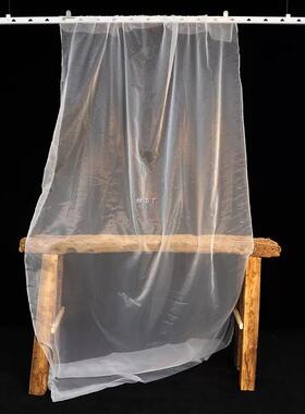 白色哑光柔软雾面透明欧根纱婚礼婚庆背景装饰吊顶纱幔古风摄影纱