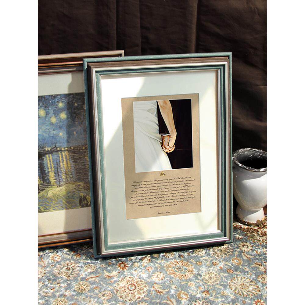 装裱挂墙创意美式画框创意5075厘米大相框定制20 24 36寸16 4开8k