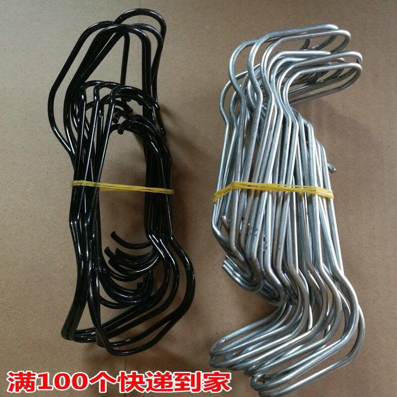 促销大棚配件热镀锌椭圆钢管卡扣压顶簧钢丝夹顶弹簧大棚卡子卡簧
