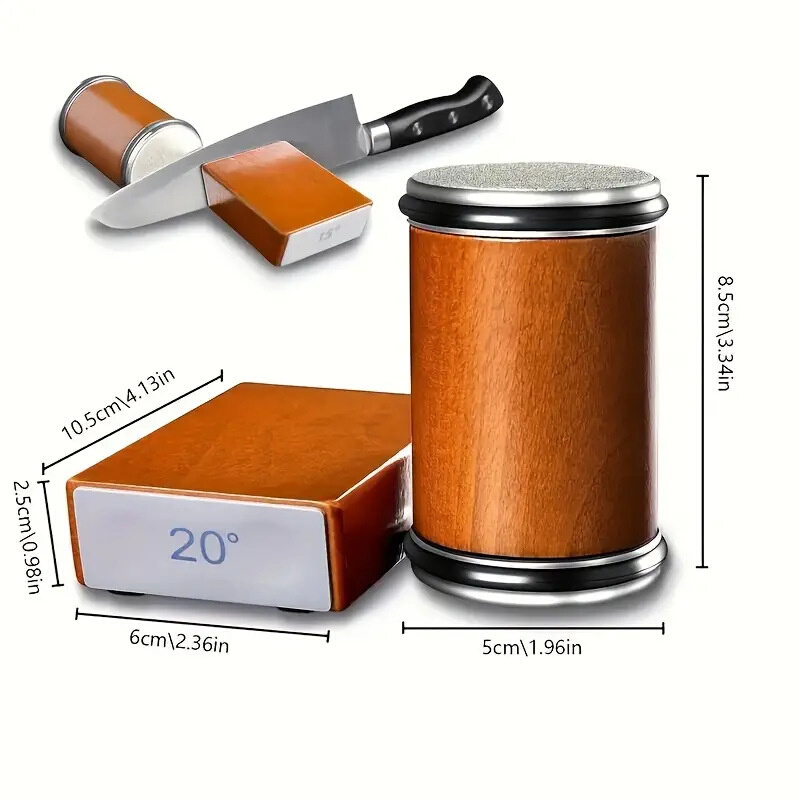 磨刀器滚动轮磨刀器套装滚动磨刀石Rolling Knife Sharpener