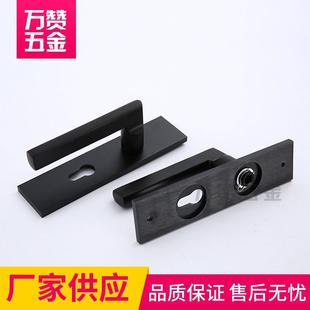 5M601 2108静生音吸室内门锁黑色实木门锁酒磁店卫房间单舌门锁