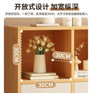 书架置物架落地客厅矮柜多层收纳柜子卧室家用储物柜简易小型书柜