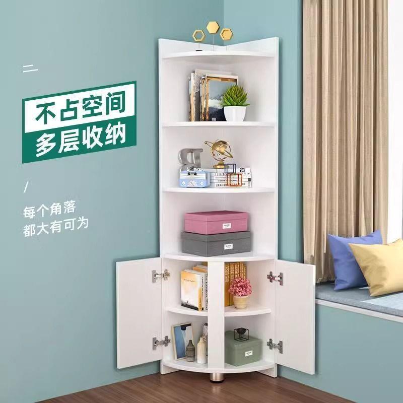转物角柜墙柜子现代简约拐角边角三角形收纳柜客厅卧角角室落9883