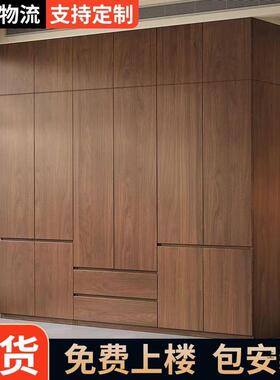柜收家用卧室JTUB7M59实木衣现代衣简约四开门大橱衣柜定制出租房