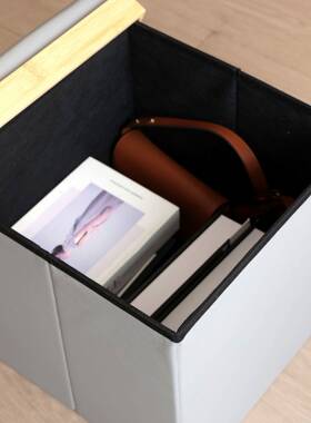 家用多能可折叠茶款几收纳凳玩具储物凳加厚KJZ可坐人收纳新功整