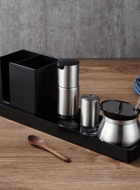 筷托盘商餐勺厅醋瓶套装商用桌面用料罐醋壶商用餐饮AL100512店调