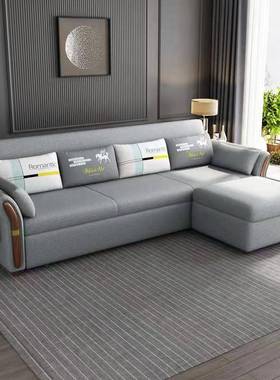 bWda7PzM多型功能沙发床发两用折叠小户客厅卧室储实物木沙床二用