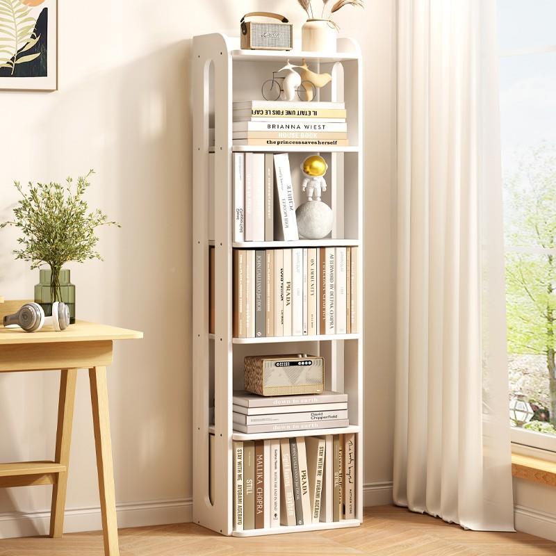 实木LOJ书架置物落地儿童柜书柜卧室墙边窄小置物柜家用简易收架