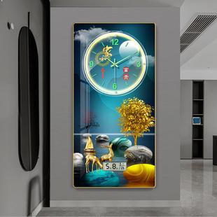 现代OAD简约装饰画挂过钟玄装饰画表客厅钟走关廊道墙画挂钟网红
