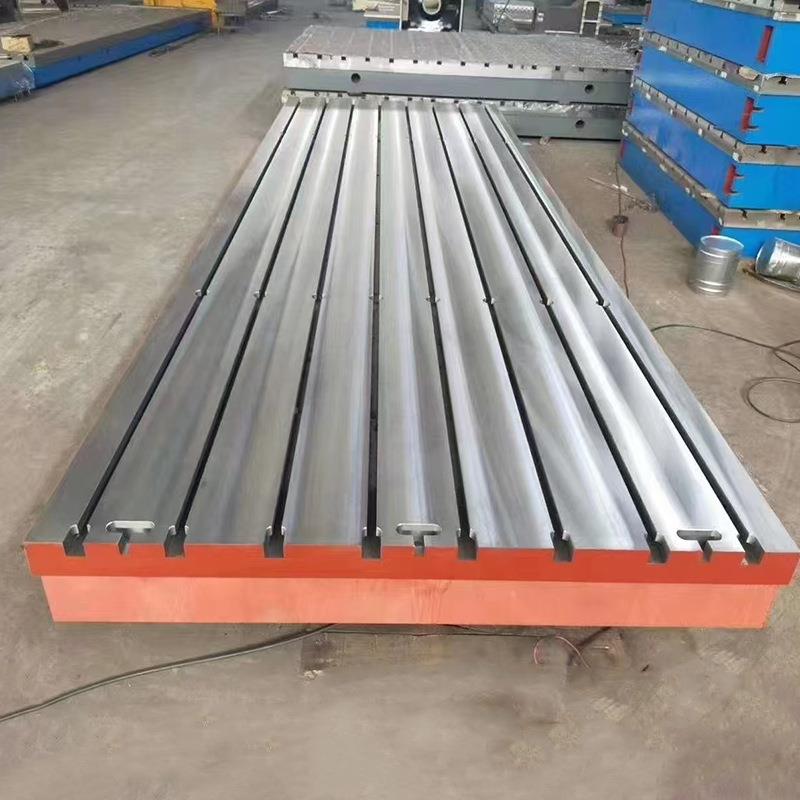 346钳工研划线研刮磨测量铸工铁机床平作台T型槽铸铁平台焊接台