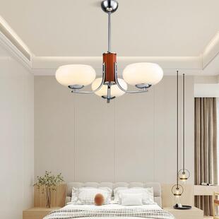 奶油风客厅灯新款客简厅788主灯现代约卧室灯式中古吊灯中山工法