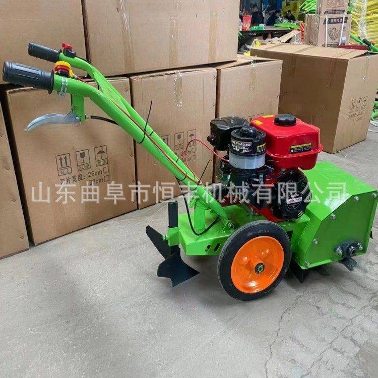 四驱汽油机款自走式除草机小型手推式除草旋耕机果园菜园割草机