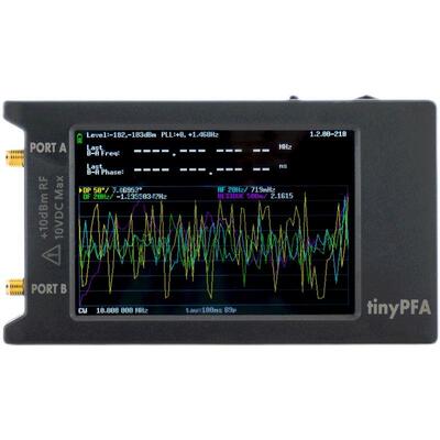 tinyPFA便携仪式MQG相频率分析1MH-290MHz频率带4z位寸显示屏可充