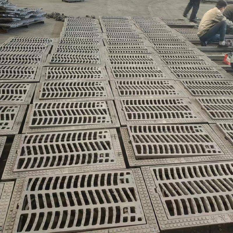球墨铸铁水务沟篦市簧政道路联合式子232侧立排水卡双联铸铁雨水