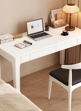 实木窄书桌小户型字4/45c0宽电脑m桌卧室床边HQX梳妆台家用学生写