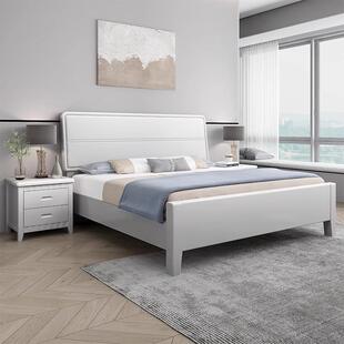 现简5约1实木床.2米1.3米1.5米1.8m双68634代人床卧室储物床工厂