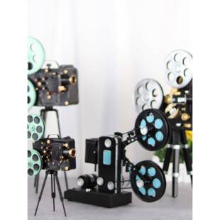 复院古放映机模型铁怀旧电艺拍摄影道具F7676T58影老物件装饰品摆