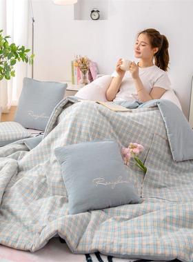 F98MHMJ9A类母婴级抱枕被子用加厚两办公室睡多二功能午枕头毯子