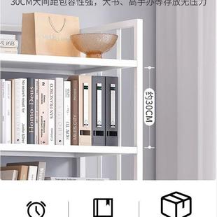 铁艺书架落地置物架客厅家用展示架多层收纳现代简约卧室书柜小型