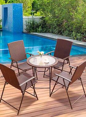 L7实木折叠靠背椅子古阳台坐椅户用外携式便靠背马复扎QCC摆摊折