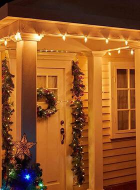 圣5诞装饰E12灯串万圣节用26C9LE庭D灯串C25FTAOV2灯户外院灯