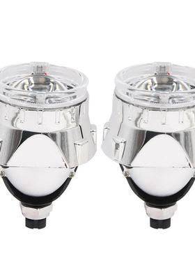 套25寸I4S车LED大灯汽.车双光透镜PMC装远近光通用无损安汽装便捷