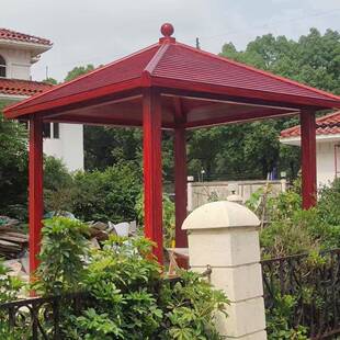 铝制观角亭户外木屋复古凉亭六小122区景休纳凉闲亭别墅花园避雨