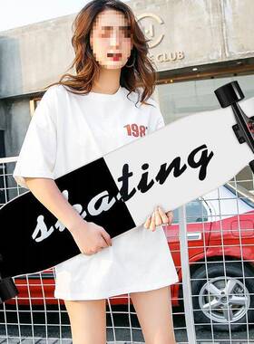 成初滑学者板长板女人板男生女生学生代步板舞青少D4yoF8R4年四轮