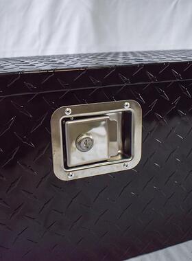 货032厚车工具箱黑色39寸用工具外挂加铝制T型箱大卡车通箱收纳箱