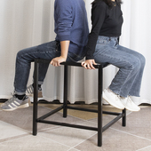 烤火架子支架桌子腿金属桌腿架子取暖架高取暖桌桌脚架家用正方形