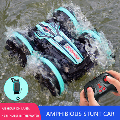 Newest High-tech Remote Control Car 2.4G Amphibious Stunt RC