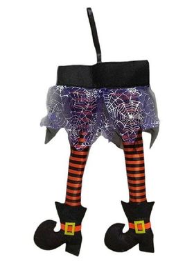 Halloween Novelty Witchs Legs Decoration Funny Hanging
