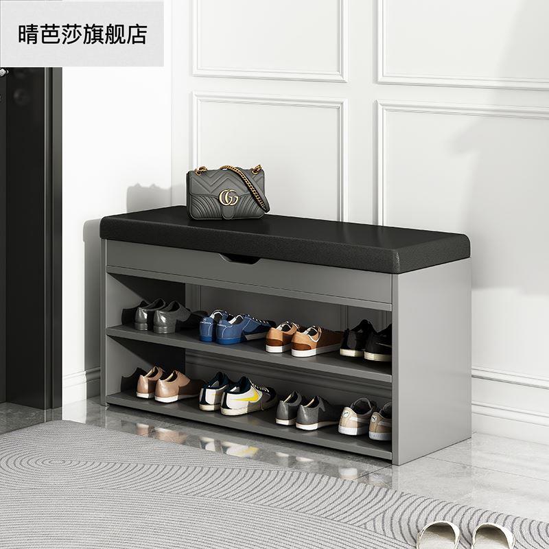 入门一梯一户门口鞋柜加换鞋凳座椅一体带靴位鞋架可坐家用带凳子