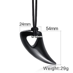 Black Horn Stainless Necklace Steel Fashion