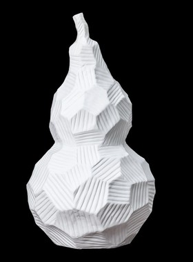 假山石葫芦北欧陶瓷花瓶客厅餐桌装饰插花器设计师样板房软装摆设