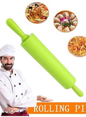 Non-stick Silicone Rolling Pin Fondant Dough Roller 2 Sizes