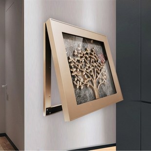 多媒体集线箱装饰画电表箱子装饰遮挡画电表箱新中式风格网红表箱
