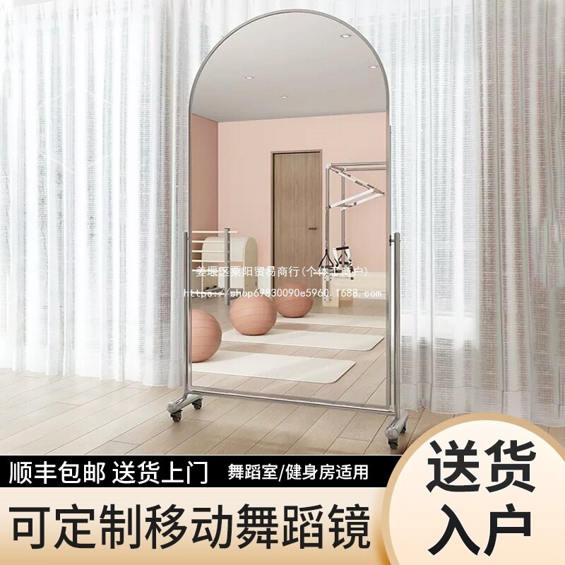 #异形可移动全身镜家用服装店试衣镜网红落地美颜跳舞蹈镜子其他